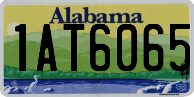 AL license plate 1AT6065
