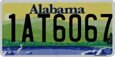 AL license plate 1AT6067
