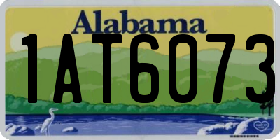 AL license plate 1AT6073