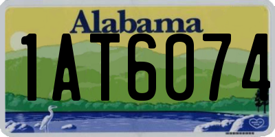 AL license plate 1AT6074