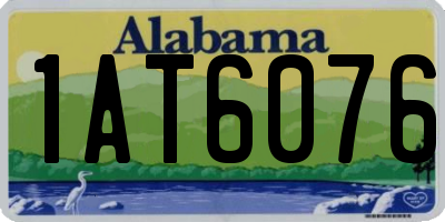 AL license plate 1AT6076