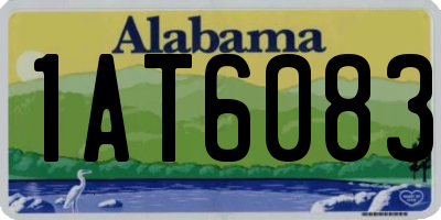 AL license plate 1AT6083