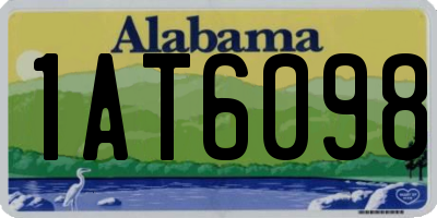 AL license plate 1AT6098