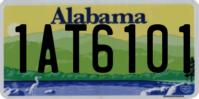 AL license plate 1AT6101
