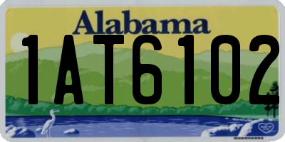 AL license plate 1AT6102