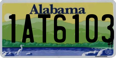 AL license plate 1AT6103