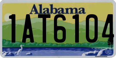 AL license plate 1AT6104