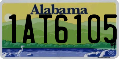 AL license plate 1AT6105