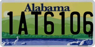 AL license plate 1AT6106