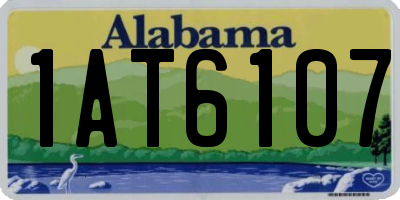 AL license plate 1AT6107
