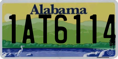 AL license plate 1AT6114