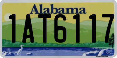 AL license plate 1AT6117