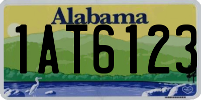 AL license plate 1AT6123