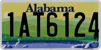 AL license plate 1AT6124