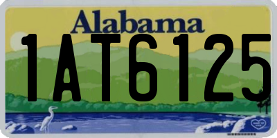 AL license plate 1AT6125