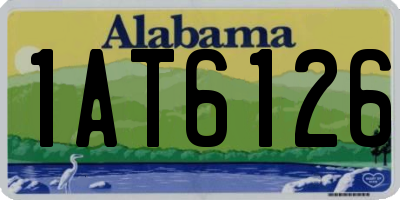 AL license plate 1AT6126