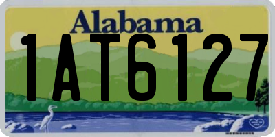 AL license plate 1AT6127