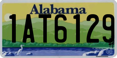 AL license plate 1AT6129