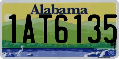 AL license plate 1AT6135