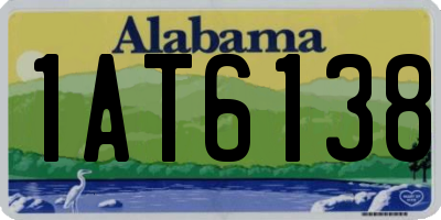 AL license plate 1AT6138