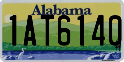 AL license plate 1AT6140
