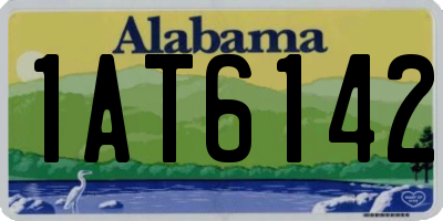 AL license plate 1AT6142