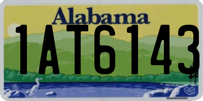 AL license plate 1AT6143