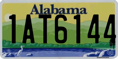 AL license plate 1AT6144