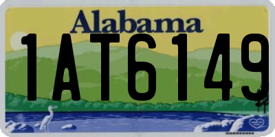 AL license plate 1AT6149