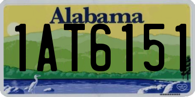 AL license plate 1AT6151