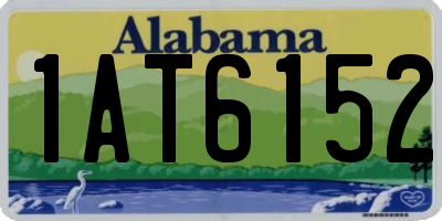 AL license plate 1AT6152