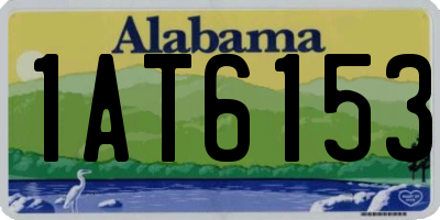 AL license plate 1AT6153