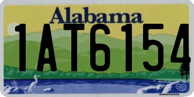AL license plate 1AT6154