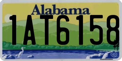 AL license plate 1AT6158