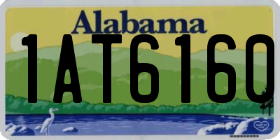 AL license plate 1AT6160