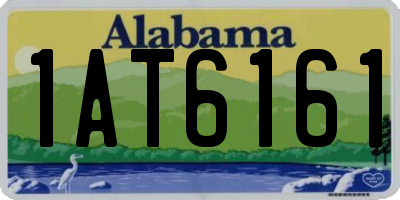 AL license plate 1AT6161
