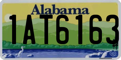 AL license plate 1AT6163