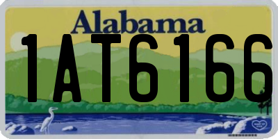 AL license plate 1AT6166