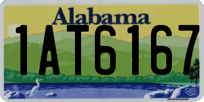 AL license plate 1AT6167