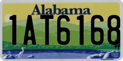 AL license plate 1AT6168