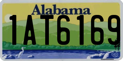 AL license plate 1AT6169