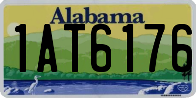 AL license plate 1AT6176
