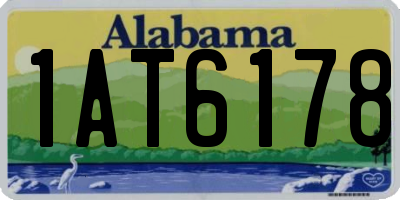 AL license plate 1AT6178