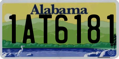AL license plate 1AT6181