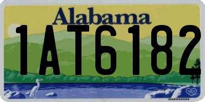 AL license plate 1AT6182