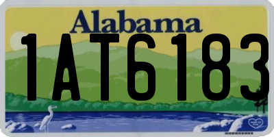 AL license plate 1AT6183