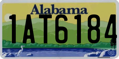 AL license plate 1AT6184