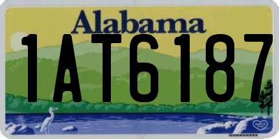 AL license plate 1AT6187