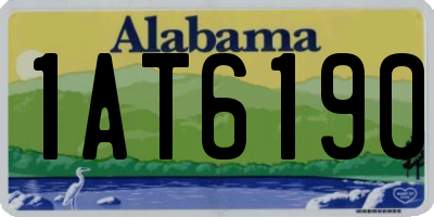 AL license plate 1AT6190
