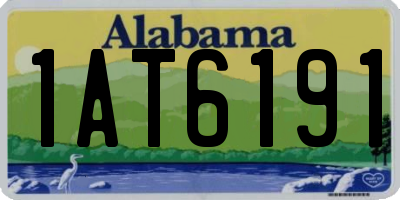 AL license plate 1AT6191